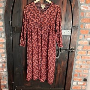 Vintage floral tie back dress
